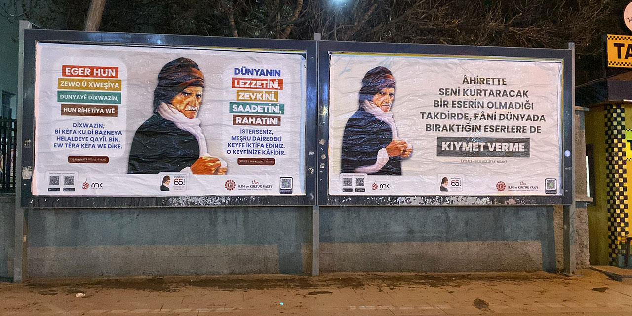 Van Bediüzzaman'ı Türkçe ve Kürtçe ilanlarla andı
