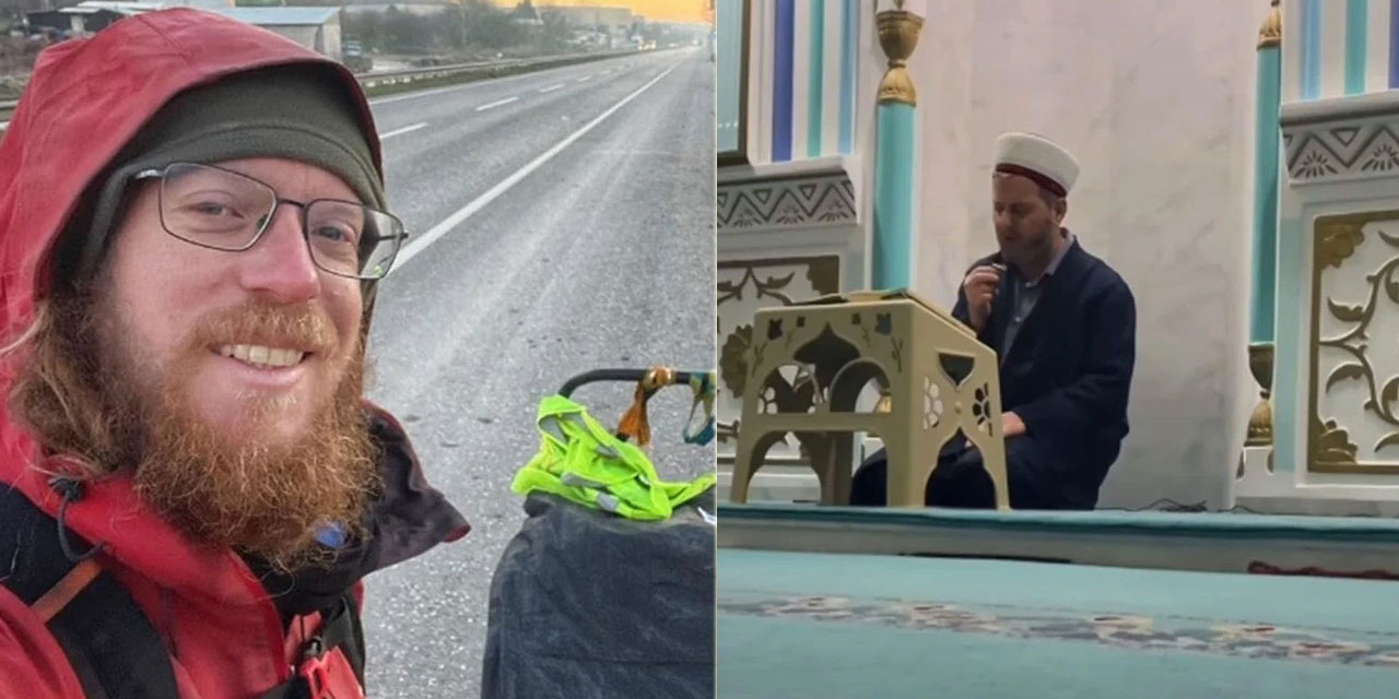 Köy camiinde misafir edilen İtalyan gezgin Müslüman oldu