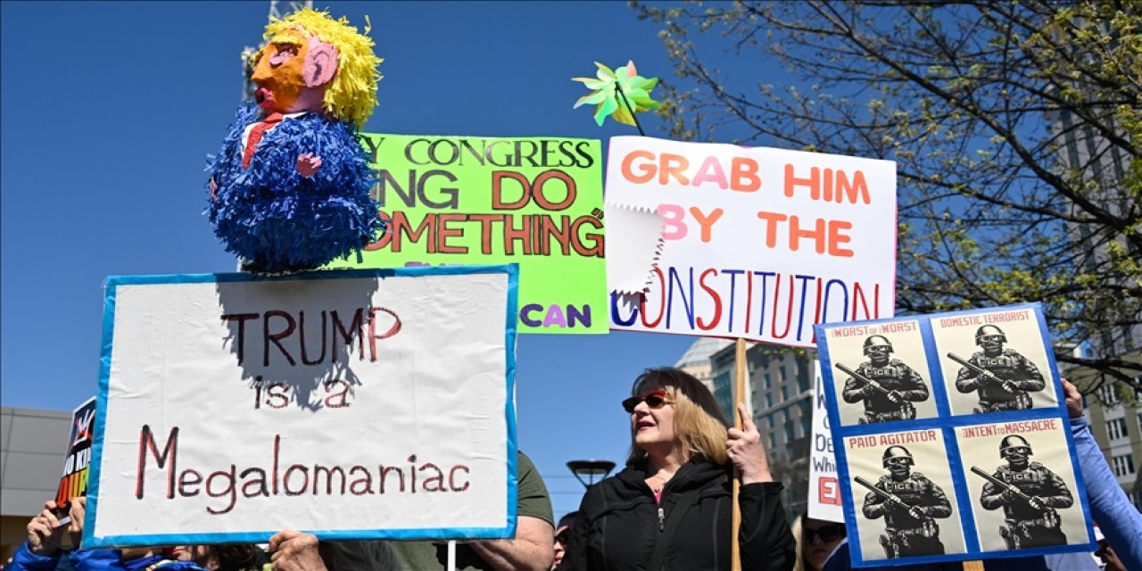 ABD'de, Trump yönetimine karşı milyonlar meydanlarda: Krallara Hayır!