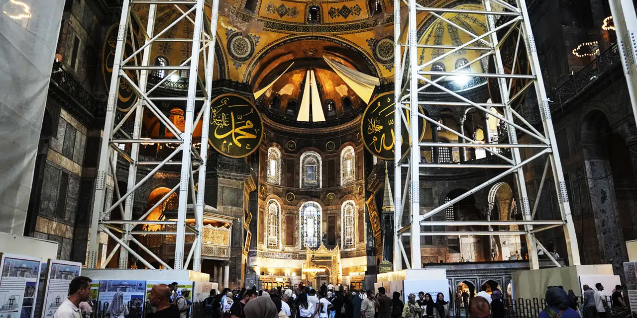 Ayasofya’nın restorasyon projesinde yeni aşama: Kubbede güçlendirme çalışmaları başlıyor