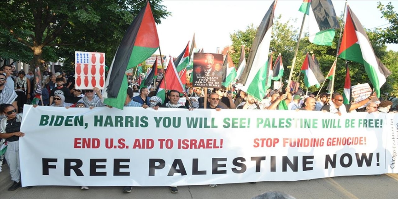 ABD'nin iktidar partisinin kongresinde Gazze yürüyüşü sürüyor