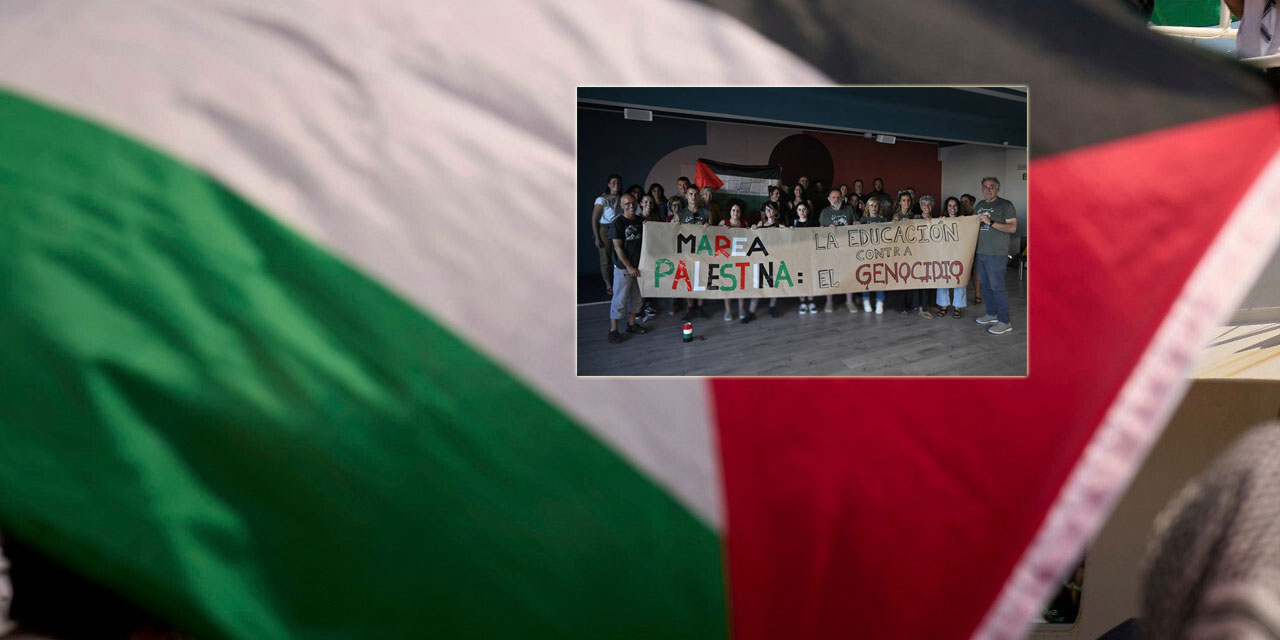 İspanyol öğretmenler yeni eğitim yılı öncesinde israile karşı eylem başlattı