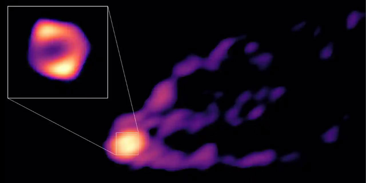 Güneşten 6,5 milyar kat daha büyük bir kara deliğe ait parça fırladı