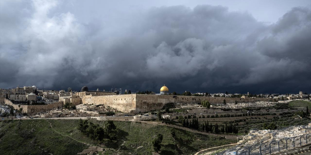 Zeytin Dağı'ndan Mescid-i Aksa ve Eski Şehir görüntülendi