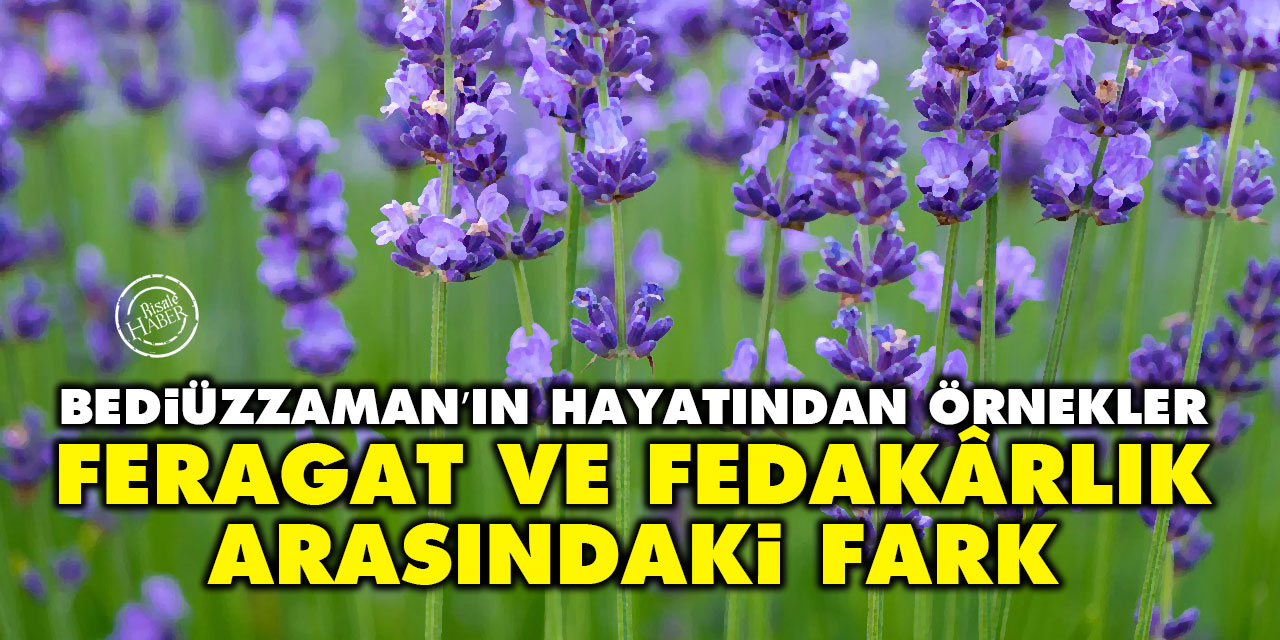 ‘Feragat’ ve ‘Fedakârlık’ arasındaki fark, Bediüzzaman’ın hayatından örnekler