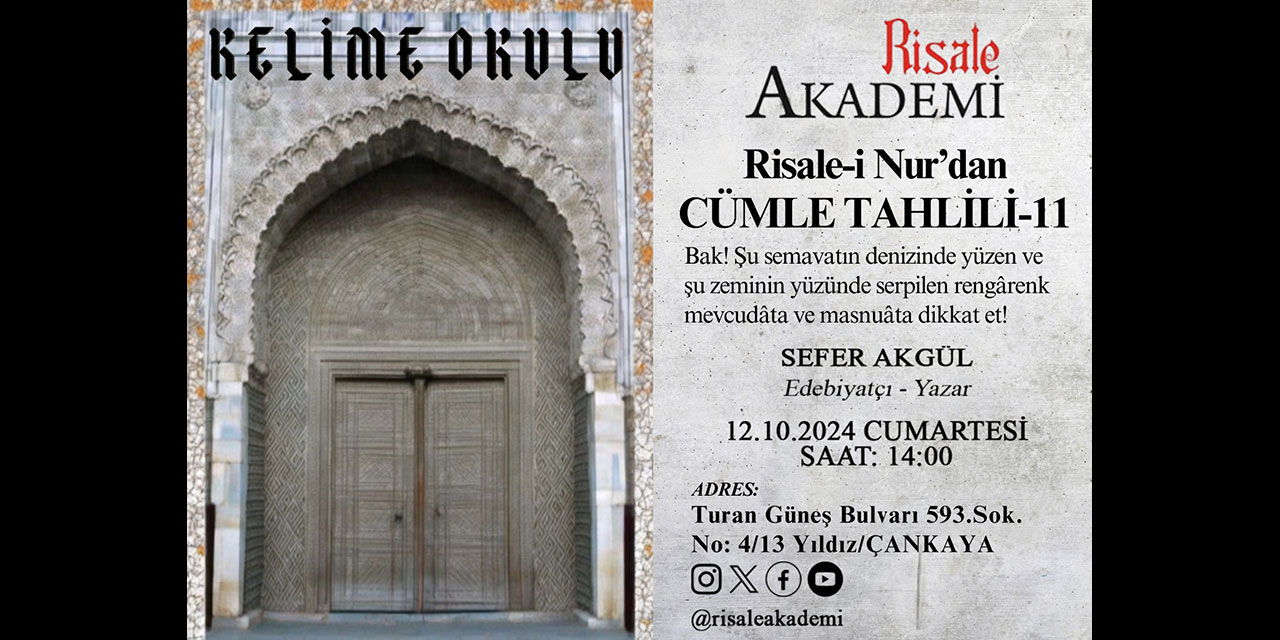 Risale-i Nur'da Cümle Tahlili-11