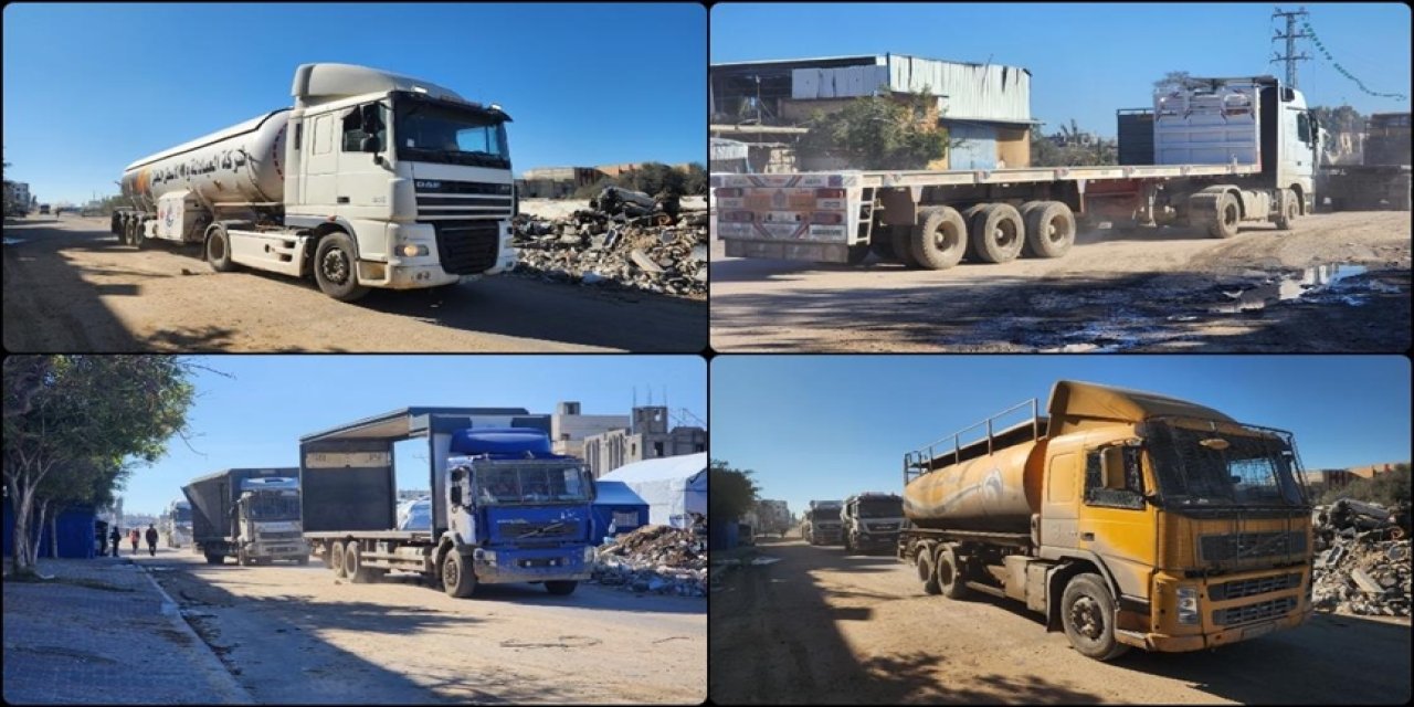 Katil israil, Gazze Şeridi'ne insani yardım girişini durdurdu