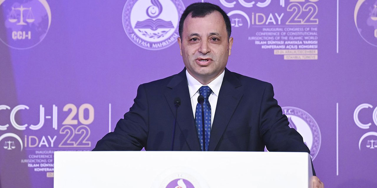 AYM Başkanı Arslan: Kur'an, adaletin gerçekleştirilmesini dinin varlık sebeplerinden biri sayar
