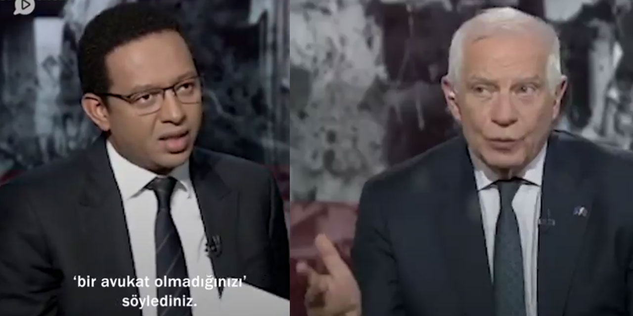 El Cezire sunucusu, Gazze'de iki yüzlü olan AB temsilcisini morarttı!