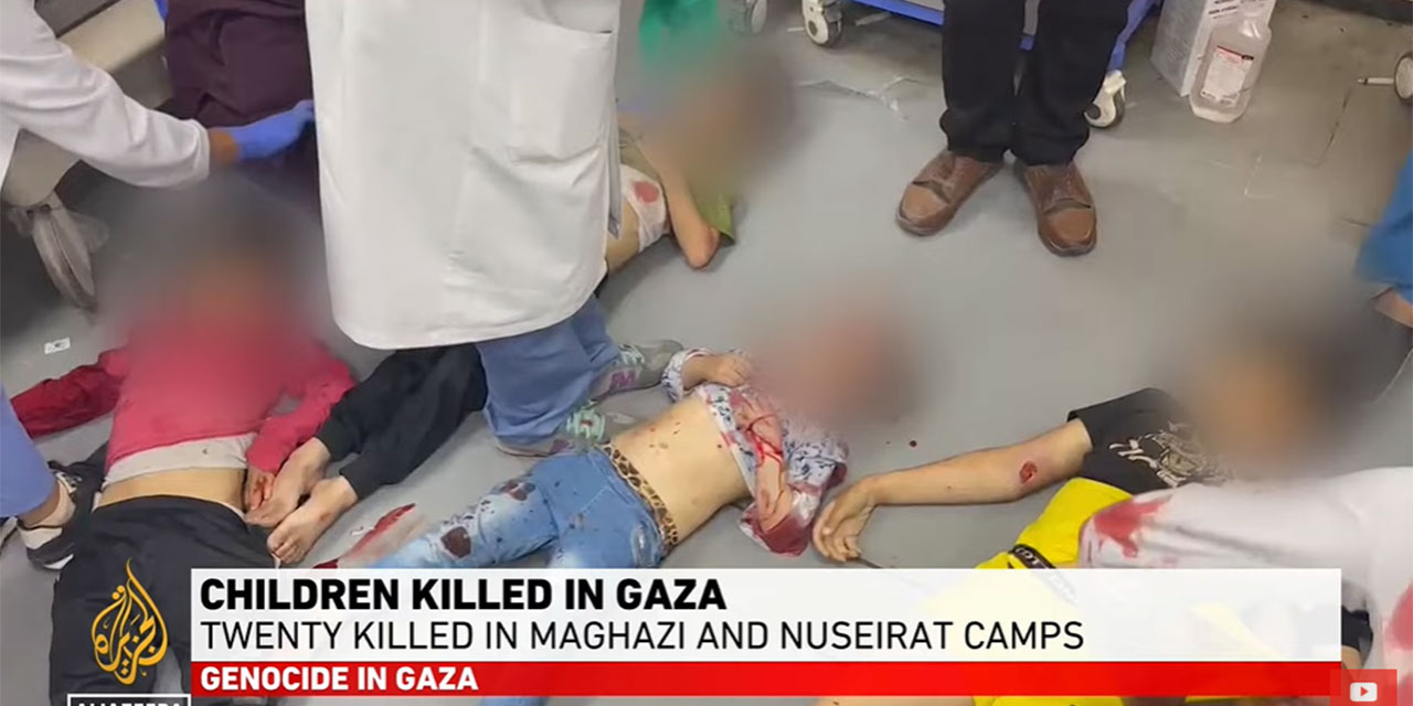 Aşağılık devlet israil, parkta oynayan çocukları uçakla bombaladı: 10 şehit