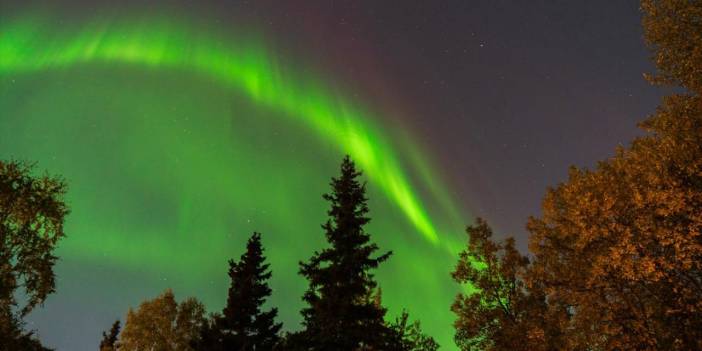 Alaska'da Kuzey Işıkları görüldü
