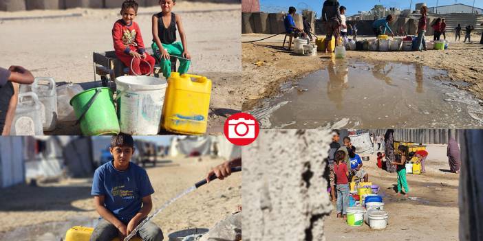 Gazze'deki su krizi devam ediyor