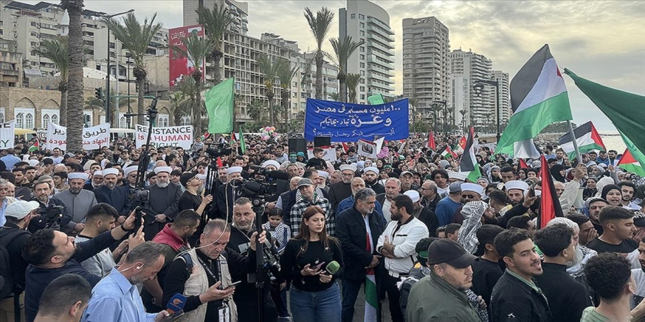 Dünyanın birçok ülkesinde Gazze'ye destek gösterileri sürüyor
