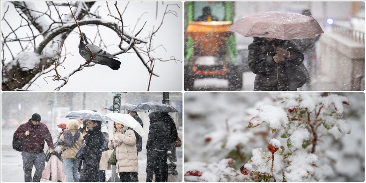 Başkentte kar yağışı etkili oluyor
