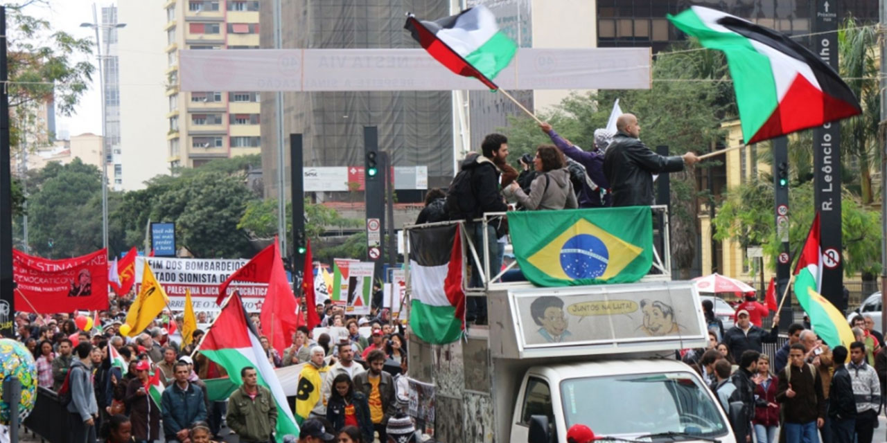 Brezilya, Venezuela, Bolivya ve Küba'da Filistin'e destek gösterileri yapıldı