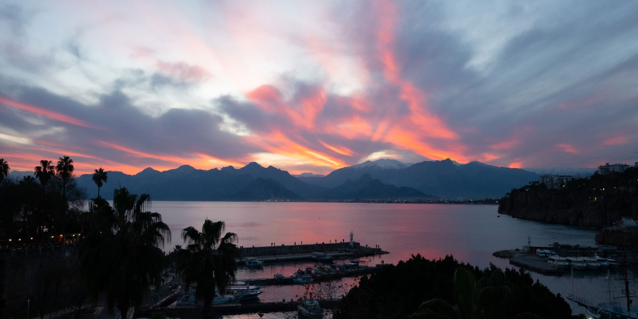 Antalya'da günbatımı