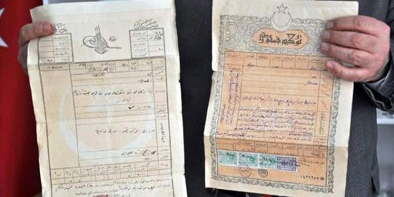 Kudüs'ün tapu belgeleri Tapu ve Kadastro arşivinde