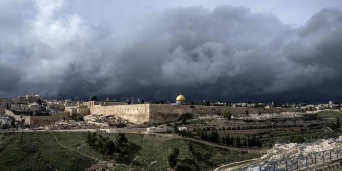 Zeytin Dağı'ndan Mescid-i Aksa ve Eski Şehir görüntülendi